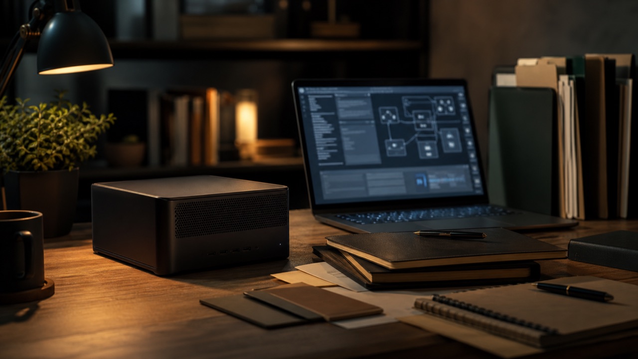 A private AI workstation with local hardware and organized documents